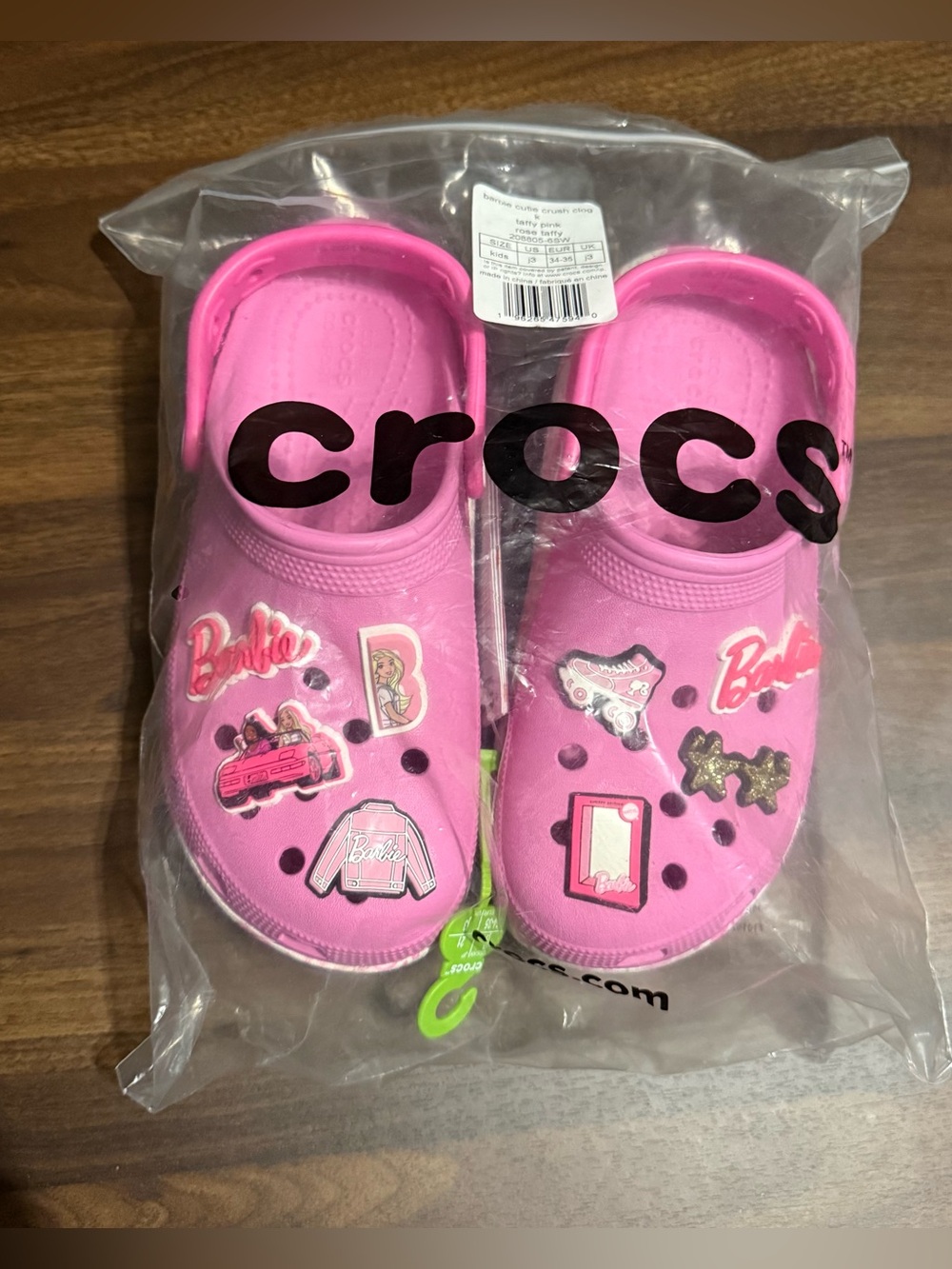 NWT Barbie x crocs cutie crush clogs